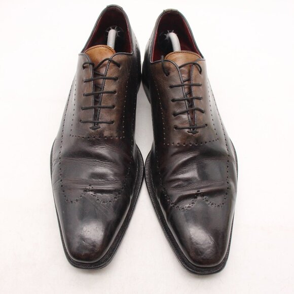 Mezlan Roselli Mens Size 11.5 M Brown Tritone Wingtip Oxford Shoes 32155 main image 6